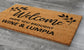 Wine and Lumpia Door Mat, Hope You Brought Wine and Lumpia Door Mats, Funny Wine Doormat, Welcome Mats