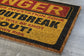 Halloween Danger Zombie Outbreak Coir Door Mat, Welcome Halloween Mat, Front Door Mat, Outdoor Mats, Funny Doormat, Halloween Decor Mat