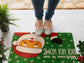 Christmas Welcome To Our Home, Christmas Snow Coir Door Mat, Front Door Mat, Outdoor Mats, Funny Doormat, Welcome Mats, Coir Mats