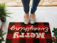 Christmas Merry Everything, Christmas Snow Coir Door Mat, Front Door Mat, Outdoor Mats, Funny Doormat, Welcome Mats, Coir Mats