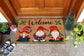 Christmas Welcome Gnomes, Christmas Snow Coir Door Mat, Front Door Mat, Outdoor Mats, Funny Doormat, Welcome Mats, Coir Mats