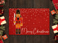 Merry Christmas Nutcracker, Christmas Snow Coir Door Mat, Front Door Mat, Outdoor Mats, Funny Doormat, Welcome Mats, Coir Mats