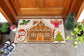 Christmas Gingerbreads, Christmas Snow Coir Door Mat, Front Door Mat, Outdoor Mats, Funny Doormat, Welcome Mats, Coir Mats