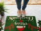 Merry Christmas Coir Door Mat, Christmas Snow Coir Door Mat, Front Door Mat, Outdoor Mats, Funny Doormat, Welcome Mats, WQinter Coir Mats