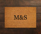 Custom Couple Name Initial Doormat, Custom Family Doormat, Custom Name Initial Doormat, Personalized Initial Door Mat, Custom Mat