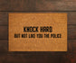 Welcome Knock Hard Doormat, Welcome Knock Hard But Not Like You the Police Door Mat, Hi Mat, Home Doormats, Funny Doormat, Police Funny Mat