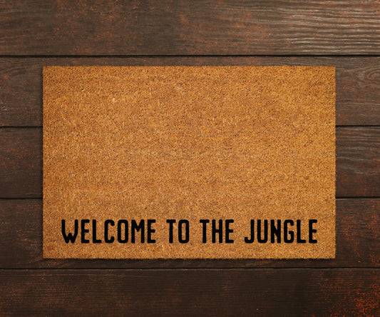 Welcome to the Jungle Doormat, Welcome to the Jungle Door Mat, Welcome to the Jungle Doormats, Door Mat, Funny Doormat,  Welcome Mats
