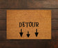 Funny Detour Doormat, Detour Door Mat, Detour Doormats, Welcome  Mat, Funny Detour Doormat, Welcome Detour Mats