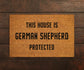 German Shepherd Coir Door Mat, Funny Dogs Door Mat, Funny This House German Shepherd Protected Doormat, Welcome Mats, Coir Mats