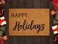 Happy Holidays Doormats, Christmas Coir Door Mat, Front Door Mat, Funny Doormat, Welcome Mats, Coir Mats
