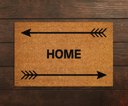 Home Arrow Doormats,  Welcome Doormat, Welcome Mats, Arrow Home Doormat, Arrow Door Mat, Home and Arrows Doormats,