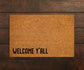 Welcome Y'All Doormat, Welcome Y'All Door Mat, Welcome Y'All Doormats, Welcome Y'All Mat, Funny Doormat, Welcome Mats