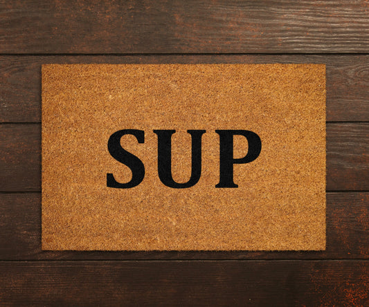 Sup Welcome Doormats, Welcome What's Up Door Mat, Home Doormats, Funny Doormat, Funny Mats, Gift Doormats, Sup Door Mats , Home Decor Mats