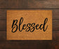 Blessed Doormat, Blessed Welcome Doormat, Blessed Doormat Gift, Religious Doormat, Religious Doormat Gifts, Blessed Home Coir Doormat