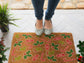 Gingerbread and Peppermints, Christmas Snow Coir Door Mat, Front Door Mat, Outdoor Mats, Funny Gingerbread and Peppermints, Coir Mats