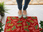Gingerbread and Peppermints, Christmas Snow Coir Door Mat, Front Door Mat, Outdoor Mat, Funny Doormat, Gingerbread and Peppermints Coir Mat