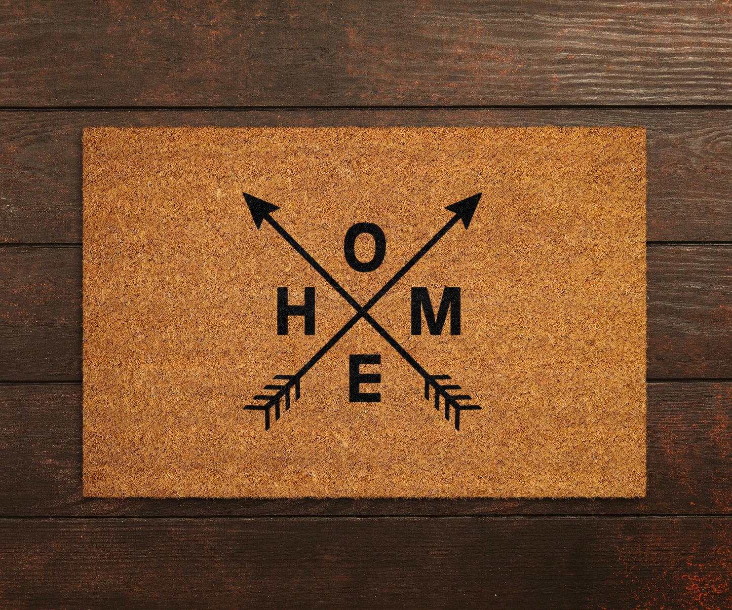 Home Arrow Doormats, Home Doormat, Welcome Mats, Arrow Home Doormat, Arrow Door Mat, Home Cross Arrows Doormats