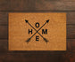 Home Arrow Doormats, Home Doormat, Welcome Mats, Arrow Home Doormat, Arrow Door Mat, Home Cross Arrows Doormats