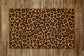 Leopard Pattern Welcome Door Mat, Leopard Welcome Coir Door Mats, Funny Doormat, Welcome Outdoor Mats