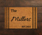 Family Name Doormat, Housewarming Gift, Personalized Doormat Family Name Mats, Welcome Home Family Name, Customized Door Mat