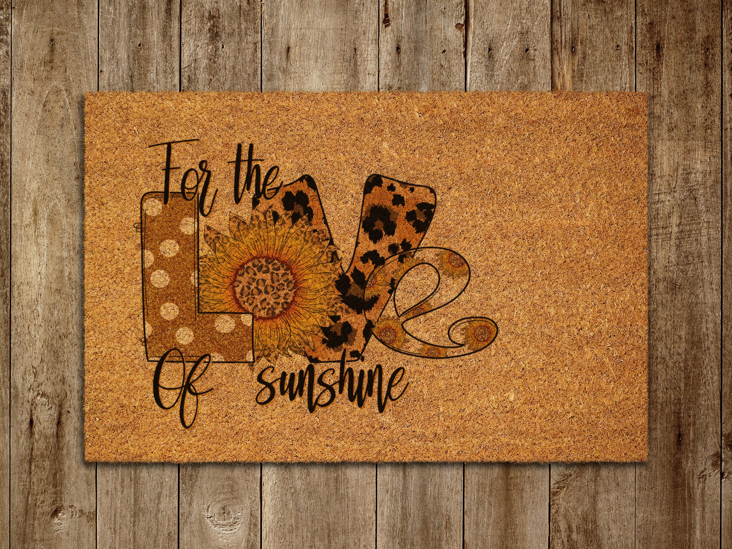 Love Spring Door Mat,  Spring Door Mats, Farmhouse Doormat, Sunflower and Butterfly Doormats, Funny Doormat, Welcome Mats