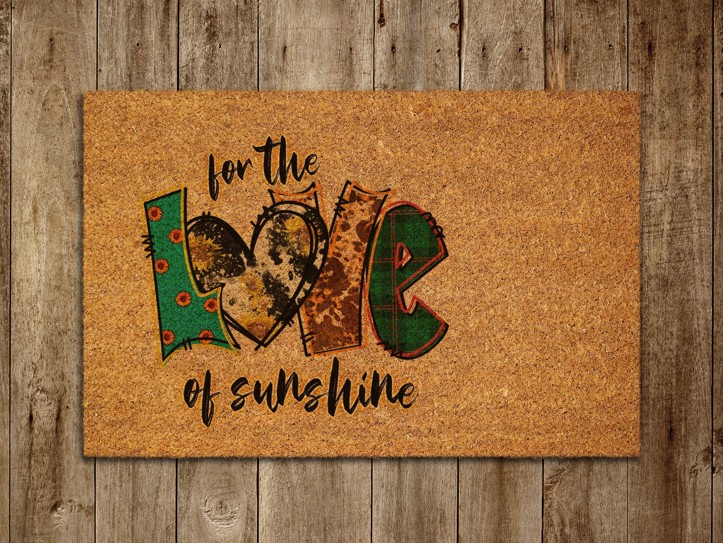 Love of Sunshine Door Mat,  Spring Door Mats, Farmhouse Doormat, Love of Sunshine Doormats, Funny Doormat, Welcome Mats