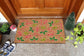Gingerbread and Peppermints, Christmas Snow Coir Door Mat, Front Door Mat, Outdoor Mats, Funny Gingerbread and Peppermints, Coir Mats