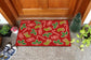 Gingerbread and Peppermints, Christmas Snow Coir Door Mat, Front Door Mat, Outdoor Mat, Funny Doormat, Gingerbread and Peppermints Coir Mat