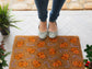 Gingerbread and Peppermints, Christmas Snow Coir Door Mat, Front Door Mat, Outdoor Mats, Gingerbread and Peppermints, Funny Coir Doormat