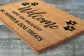 Welcome Brought Dog Treats Doormat, Hope You Brought Dr. Pepper and Dog Treats Mat, Dr. Pepper and Dog Treats Doormat, Welcome  Doormats