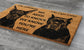 Cane Corso and Doberman Door Mat,  Funny We Know You ARE Here Door Mats, Cane Corso Doormat, Doberman Coir Mat, Cane Corso Welcome Mats