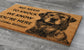 The Golden Retriever Coir Door Mat, We Know You ARE Here, Funny The Golden Retriever Dog Door Mats,  The Golden Retrievers Outdoor Doormat