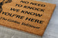 We Know You ARE Here The Golden Retriever Coir Door Mat, Funny The Golden Retriever Dog Door Mats,  The Golden Retrievers Outdoor Doormat