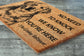 We Know You ARE Here The Golden Retriever Coir Door Mat, Funny The Golden Retriever Dog Door Mats,  The Golden Retrievers Outdoor Doormat