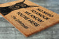 The Doberman Coir Door Mat, We Know You ARE Here The Doberman Dog Door Mats, Funny Doberman Outdoor Doormat, Welcome The Doberman Mats