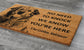 The Golden Retriever Coir Door Mat, We Know You ARE Here The Golden Retriever Dog Door Mats, Funny The Golden Retrievers Outdoor Doormat