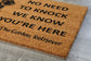 The Golden Retriever Coir Door Mat, We Know You ARE Here The Golden Retriever Dog Door Mats, Funny The Golden Retrievers Outdoor Doormat