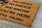 The Husky Coir Door Mat, Husky We Know You ARE Here the Husky Dog Door Mats, Funny Husky Outdoor Doormat, Welcome The Huskies Mats