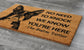 Boston Terrier Door Mat, Boston Terrier We Know You ARE Here Spring Door Mats, Boston Terrier Doormat, Welcome Boston Terrier Coir Mats
