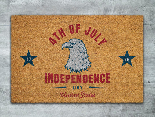 Independence Day Doormat Mat, 4th of July Door Mat, Patriotic Door Mats, Funny Doormat, Welcome Mats