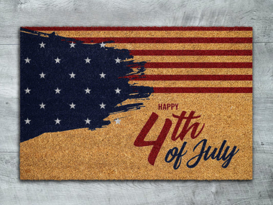 4th of July Door Mat, Independence Day Doormat Mat, Patriotic Door Mats, Funny Doormat, Welcome Mats