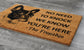 Frenchie Door Mat, French Bulldog We Know You ARE Here Spring Door Mats, Funny French Bulldog Doormat, Welcome Frenchies Mats