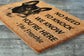 Frenchie Door Mat, French Bulldog We Know You ARE Here Spring Door Mats, Funny French Bulldog Doormat, Welcome Frenchies Mats