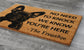 Frenchie Door Mat, French Bulldogs We Know You ARE Here Spring Door Mats, Funny French Bulldog Doormat, Welcome Frenchie Outdoor Coir Mats