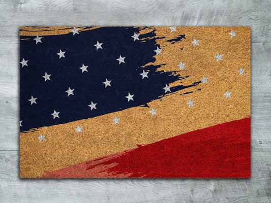 USA Flag Door Mat, Patriotic Door Mats, Funny Doormat, Welcome Mats