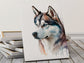 Husky Print, Canvas Husky Print, Watercolor Siberian Husky Art Paper Print, Home Decor Siberian Husky Print 5