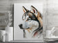 Husky Print, Canvas Husky Print, Watercolor Siberian Husky Art Paper Print, Home Decor Siberian Husky Print 2