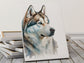 Husky Print, Canvas Husky Print, Watercolor Siberian Husky Art Paper Print, Home Decor Siberian Husky Print 4