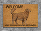 The Golden Retriever Coir Door Mat, Welcome Hope You like Golden Retrievers Dog Door Mats,  The Golden Retrievers Outdoor Doormat