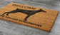 The Doberman Coir Door Mat, Welcome Hope You like Dobermans Dog Door Mats, Funny Doberman Outdoor Doormat, Welcome The Doberman Mats